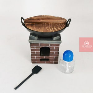 Miniature Cooking Stove: Real Tiny Food Kitchen Set