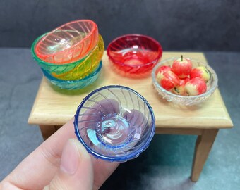Miniature Fruit Bowl: Dollhouse Kitchen Accessories