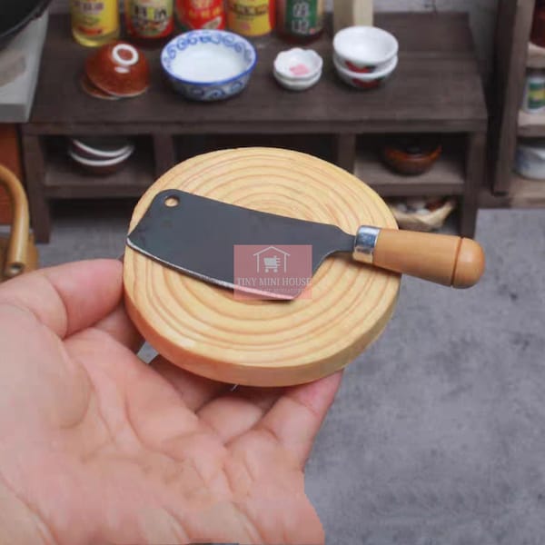 Real Miniature Butcher Knife Can cut Real Mini Food