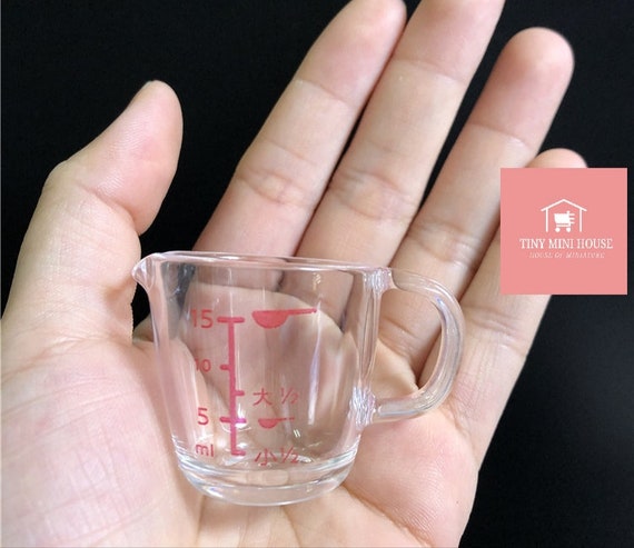 Mini Messbecher: Real Tiny Kochen, Puppenhaus Küche Decor