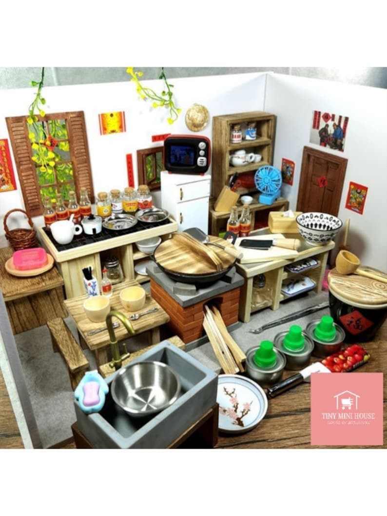 REAL Mini Kitchen Set Can Cook Real Mini Food Include All Etsy