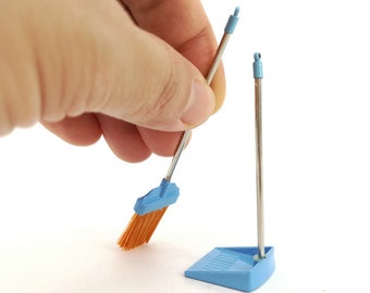 Real Miniature Cleaning Tools Broom And Shovel Can Clean Your Miniature Dollhouse