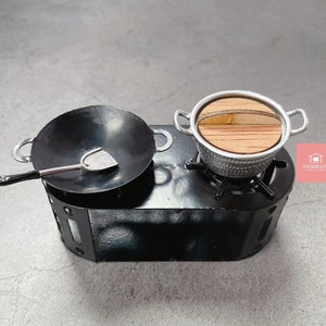 Real Mini Food Cooking 1:12 Miniature Cooking Stove For Miniature Cooking Show.