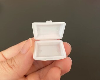 Boîte à emporter miniature pour restauration rapide, petit récipient pour aliments (échelle 1:12)