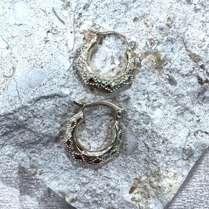 14k Solid Yellow Gold Hollow Hoop Earrings, 14k Solid Gold Fancy Hollow Huggie Hoop Earrings, Elegant Earrings, Gift for her/women/girls
