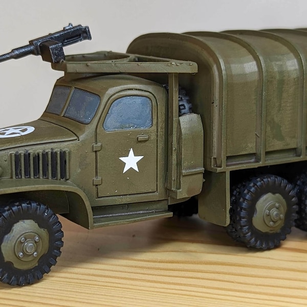 GMC CCKW  Hardtop 2 1/2 Ton 352 Truck (USA)- WW2/WWll -- Bolt Action 28mm / 1:56 Scale for Table Top Military Gaming & Dioramas