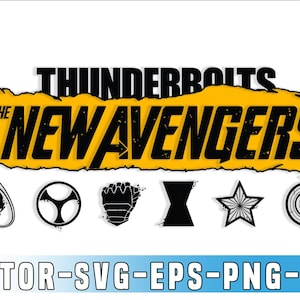 Thunderbolts* new Avengers logo SVG Vector