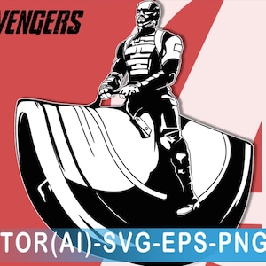 U.S. Agent John Walker  taco shield Thunderbolts* SVG Vector