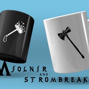 Mjolnir SVG, StormBreaker, Thor, Jane, Valkrie, Gorr, Love and Thunder Cricut, stencil cutting file, cricut, silhouette svg, vector