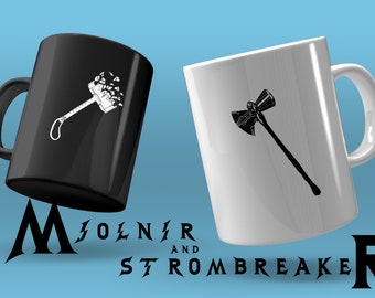 Mjolnir and Stormbreaker SVG: Thor Love and Thunder Vector (Digital Download)