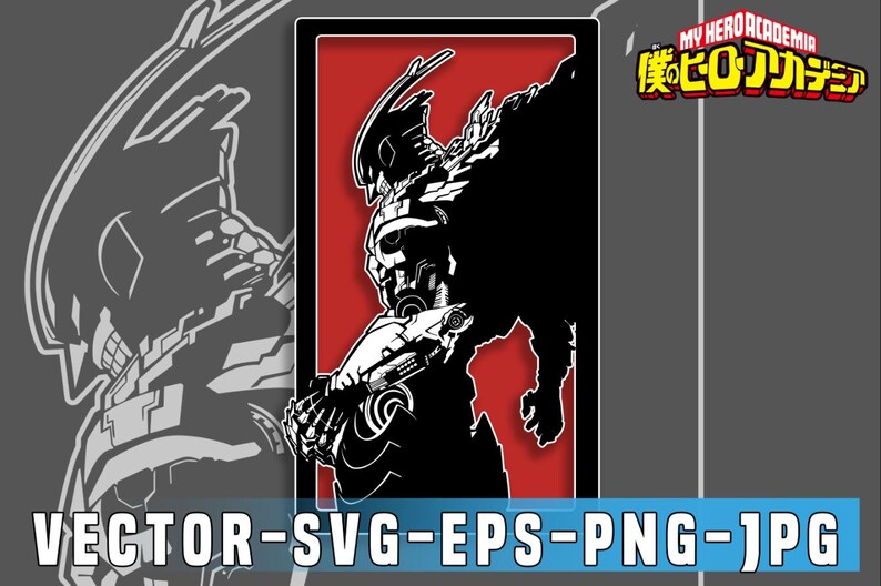 MHA All Might SVG - Etsy