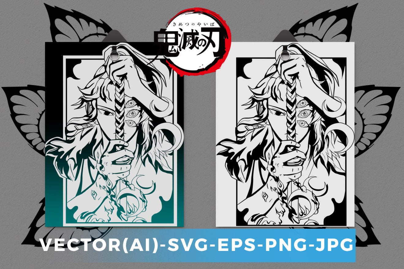 Demon Slayer : Kokushibo Yoriichi - Etsy