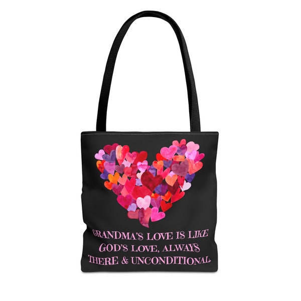 Gift for Grandma, Blessed Grandma, Tote bag for Grandma, Christian Grandmother gifts, Grandmother of Faith, From Grandchildren, book bag