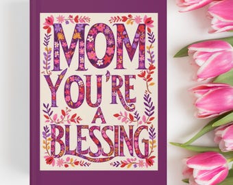 Faith based gifts for Mom, Religious Mother's Day gift, Christian Mama journal, Mom of Faith hardcover journal, Christian Mom birthday idea