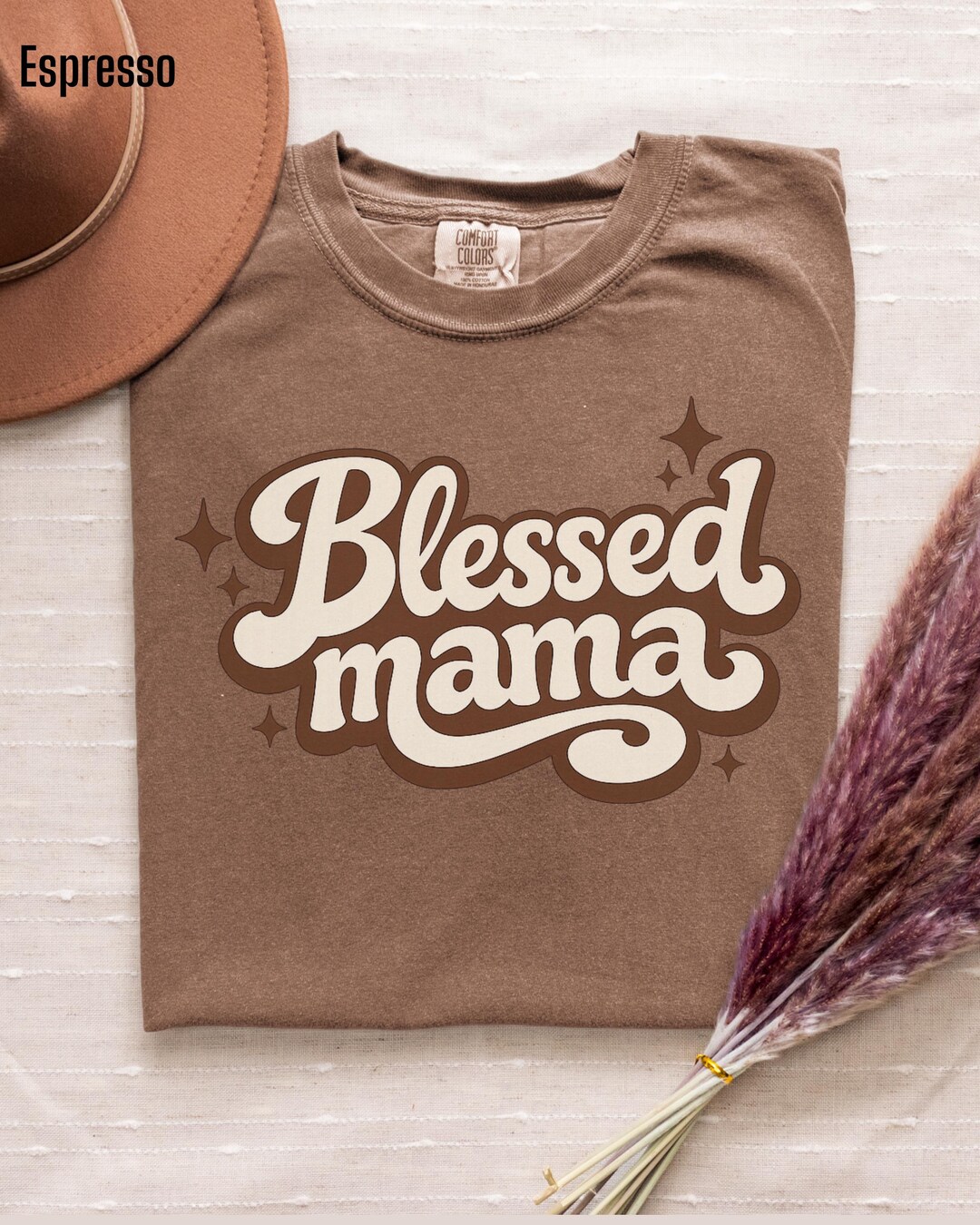 Blessed Mama Shirt, Christian Mom Shirt, Faith Based Mama Tee, Comfort ...