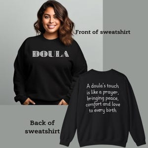 Christian Doula Sweatshirt, Thank You Gift for Doula, Gift for Christian midwife, Doula birthday gift, Unisex Crewneck, CNM sweatshirt