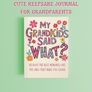 Grandparents Keepsake Memory Journal, Journal for Grandma, From grandkids - Grandparents Day Gift, Nana Birthday Gift, Gigi - Hardcover