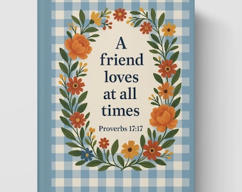 Christian Friendship Journal, Faith Based Gift, Prayer Gratitude Diary