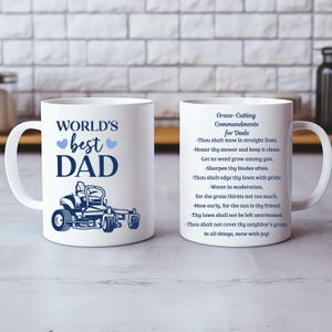 Funny Lawn Care Dad Mug, Dad Mowing Humorous Gift, Father&#39;s Day Coffee Cup, Lawn Lover Tea Mug, Dad Lawn care Present, Yard mowing dad gifts