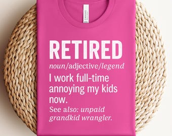 Pensioencadeau voor collega, grappig pensioencadeau, pensioen T-shirt mannen en vrouwen