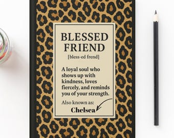 Friendship Gift, Friend Gift, Personalized Journal Bestie, Custom Notebook