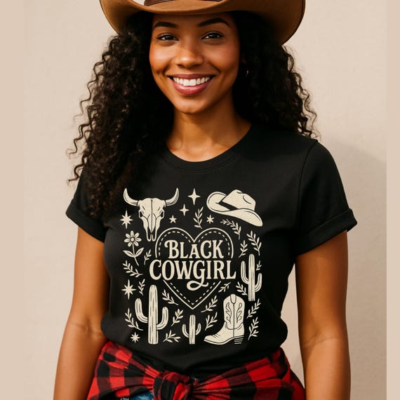 Camisa Vaquera Camisa Happy Camisa Vaquera Negra, Camiseta Con