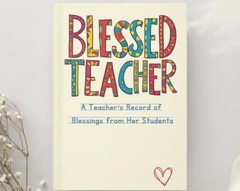 Teacher Gift, Teacher Gift Idea, Cute Gifts Teachers, Keepsake Journal, Memory Teacher Book