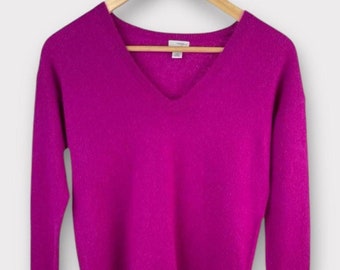 Hot Pink Cashmere Sweater - Women's XSmall