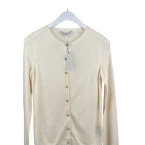 Christopher Fischer Cashmere Cardigan: Color Cream Sizes (XS)