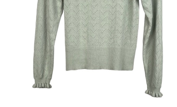 Cashmere sweater ruffle neck sizes small. J Crew … - image 6