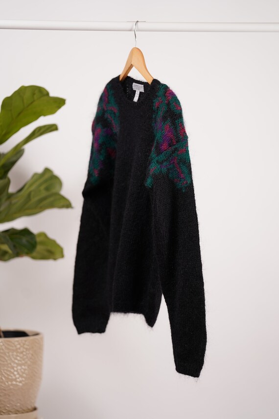 Woman wool mohair crew neck sweater/oversize's   … - image 8