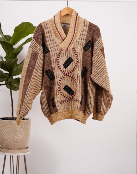 Oversize wool mohair sweater for fall, Mohair jum… - image 1