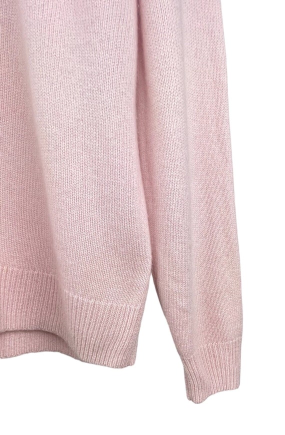 Cashmere sweater crew  neck sizes large,   Pink c… - image 6