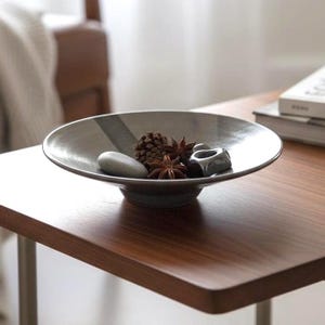 Handmade Ceramic Catch All Tray: Oval Pottery Plate