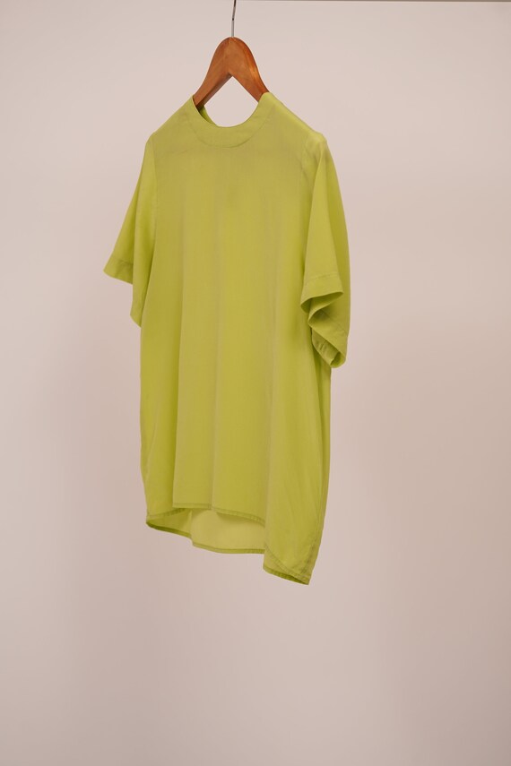 Silk top, woman silk short sleeve blouse,  silk s… - image 4