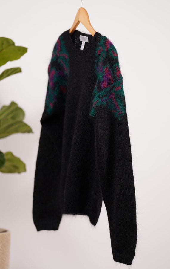 Woman wool mohair crew neck sweater/oversize's   … - image 5