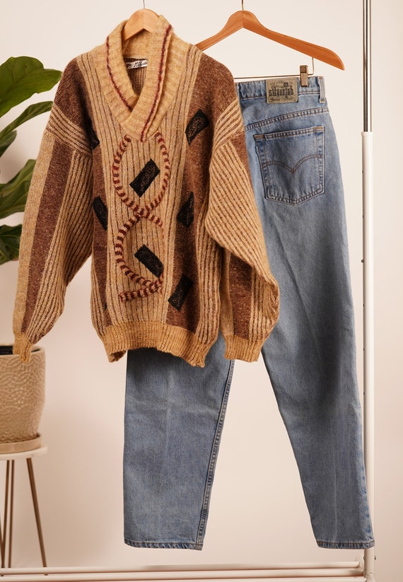 Oversize wool mohair sweater for fall, Mohair jum… - image 4