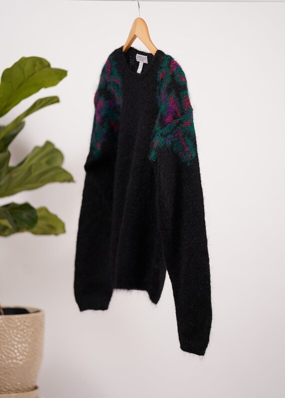 Woman wool mohair crew neck sweater/oversize's   … - image 3
