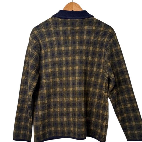 Vintage Plaid Wool Cropped Jacket: Oversized Coll… - image 3