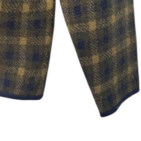 Vintage Plaid Wool Cropped Jacket: Oversized Coll… - image 6