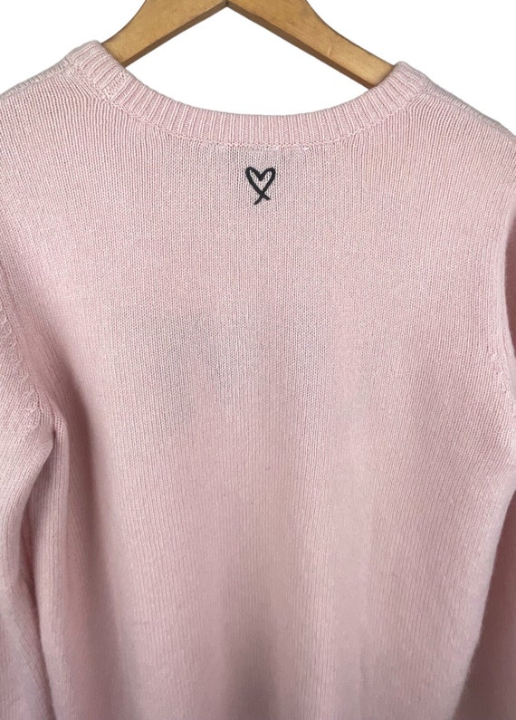 Cashmere sweater crew  neck sizes large,   Pink c… - image 7