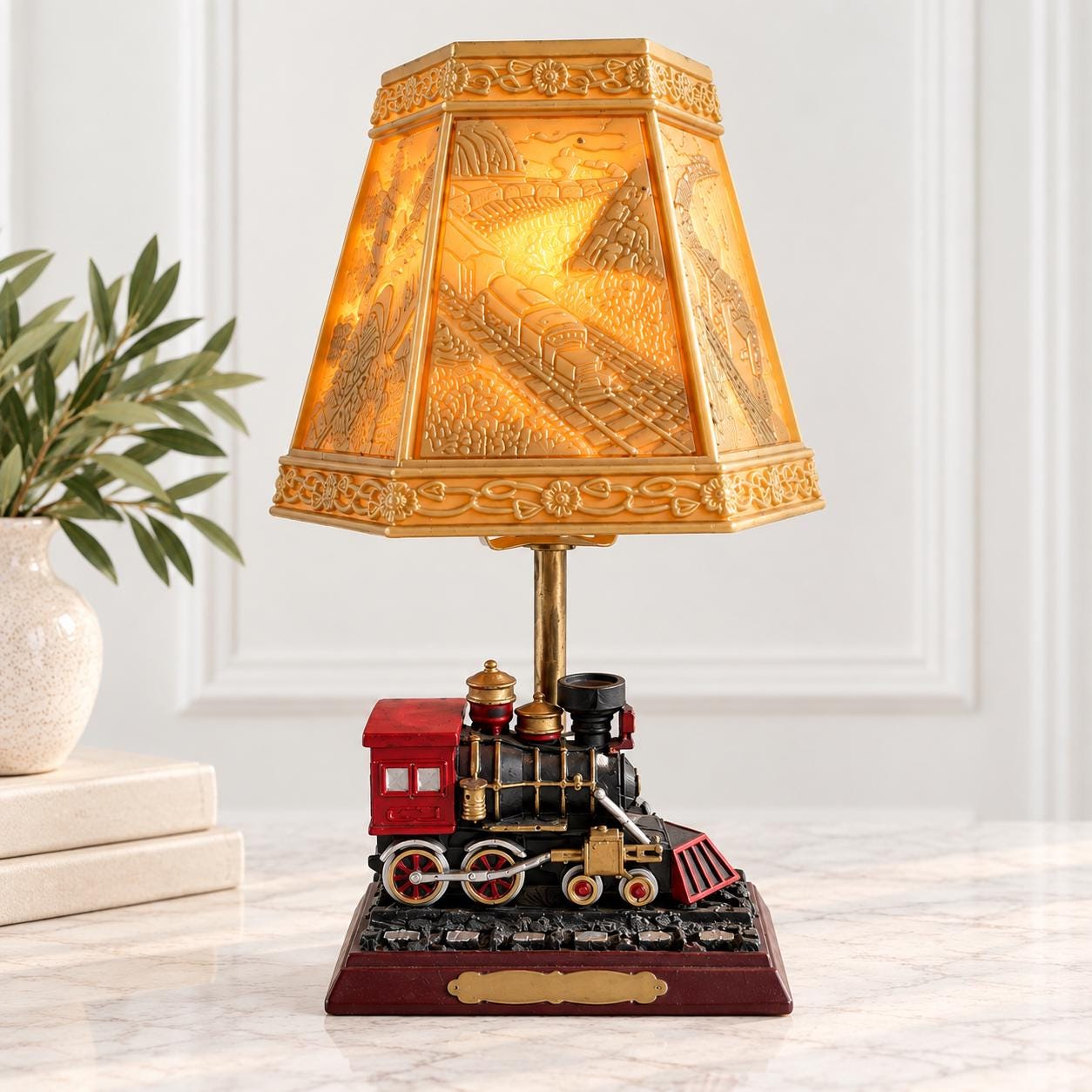Vintage Railroad Train Lamp - Etsy