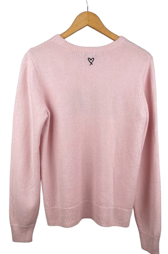 Cashmere sweater crew  neck sizes large,   Pink c… - image 5