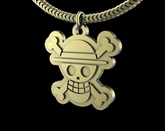One Piece Straw Hat Flag Pendant