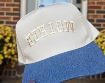 Upside Down Mother Denim Brim Embroidered Custom Trucker Snap Back Hat Motherhood Hat Mom Life Trendy Mama Christmas Gift Mommin Clothing