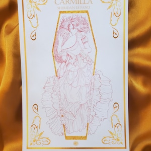 Carmilla- Vampire Gothic Literature- Art Print
