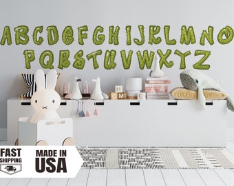 Cactus Alphabet Fabric Wall Decal, Desert Nursery Decor