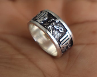 Virgo 925 Sterling Silver Zodiac Ring- Horoscope Wedding Band Ring Personalized Celestial Jewelry - Anniversary Virgo Birthday Gift
