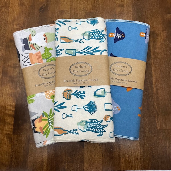 Reusable Paperless Cloth Towels, Eco Friendly Kitchen, Paper Towel Replacement, Zero Waste, Unpaper Towel, House Plants, Gnomes, Mushrooms