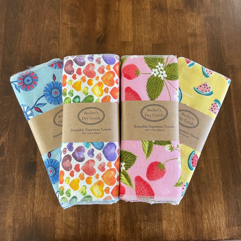 Reusable Paperless Cloth Towels, Eco Friendly Kitchen, Paper Towel